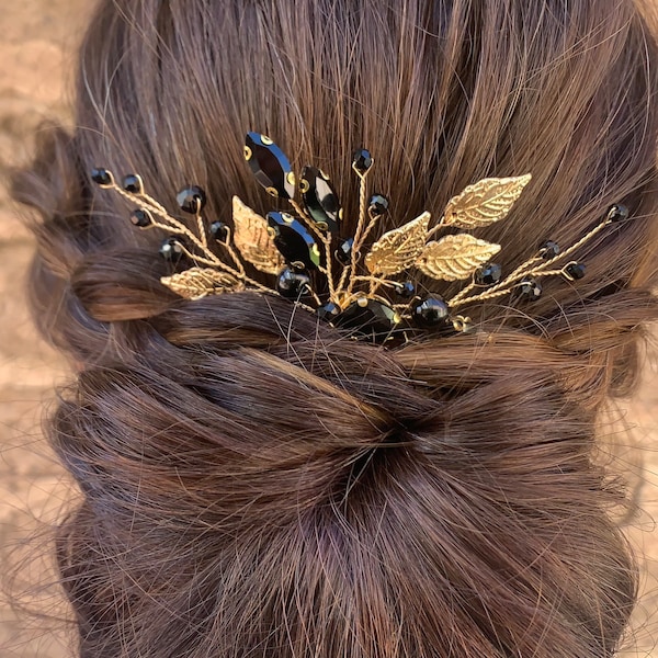 Black Hair Comb Etsy