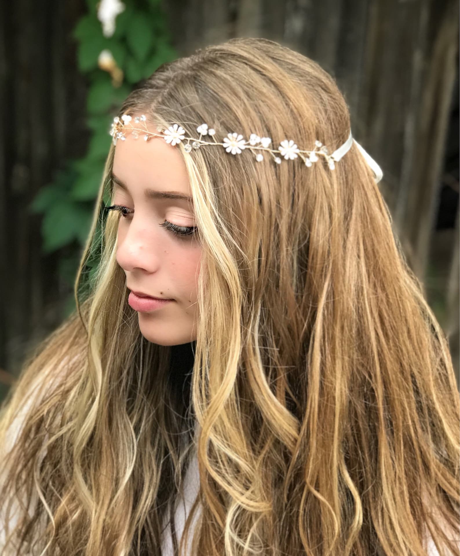 Daisy Hair Vine Perfect for the Boho Bride Flower Girl Etsy