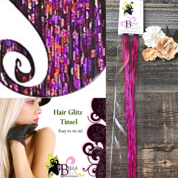 Hair Tinsel Fuchsia Color Glittery Fuchsia Hair Extensions. - Etsy Canada Hair Tinsel Fuchsia Color Glittery Fuchsia Hair Extensions. - Etsy Canada