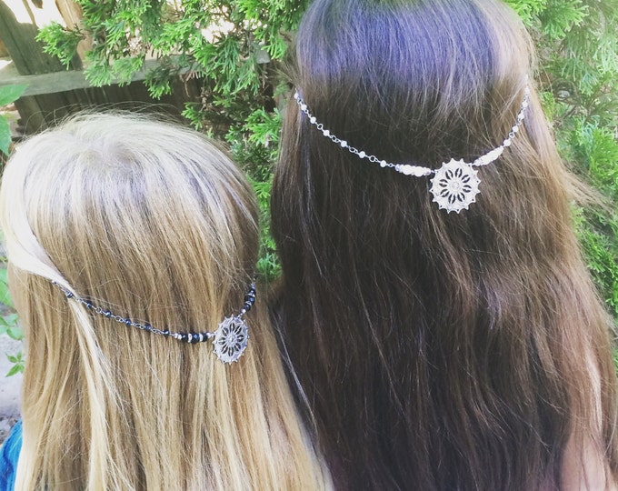 Gift For Girls, White Or Black Hair Jewelry, Holiday Hair Accessory