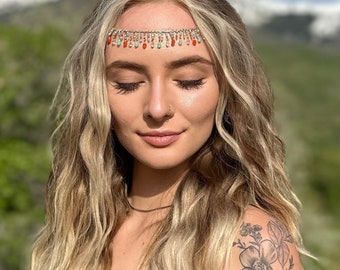 Beaded Hippie Head Chain for Free-Spirited Style