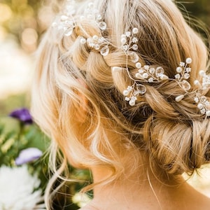 Silver Hair Vine Perfect For Your Boho Wedding, Bridal Hair Accessory
