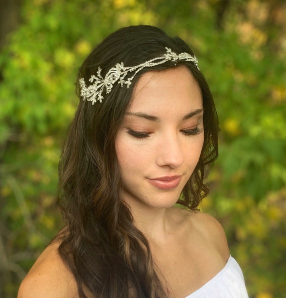Rhinestone Lace Headband Glamour Women\'s Versatile Accessories elegant vintage lace women hair band 1pc - Temu main image 4