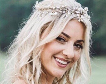 Boho Wedding Hair Vine, Add Your Finishing Touch To Your Wedding Day Look, Bridal Hair Accessory