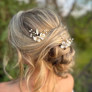 Flower Hair Pin Set Of Two