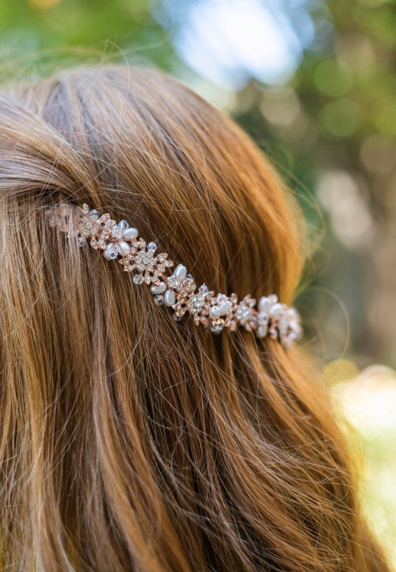 Flower Girl Hair Accessory Light Weight and Clips Into Hair Etsy