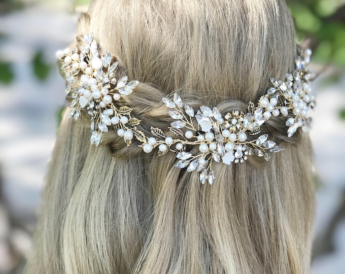 High Quality Bridal Hair Vine With A Lot OF Bling, Wedding Hair Accessory