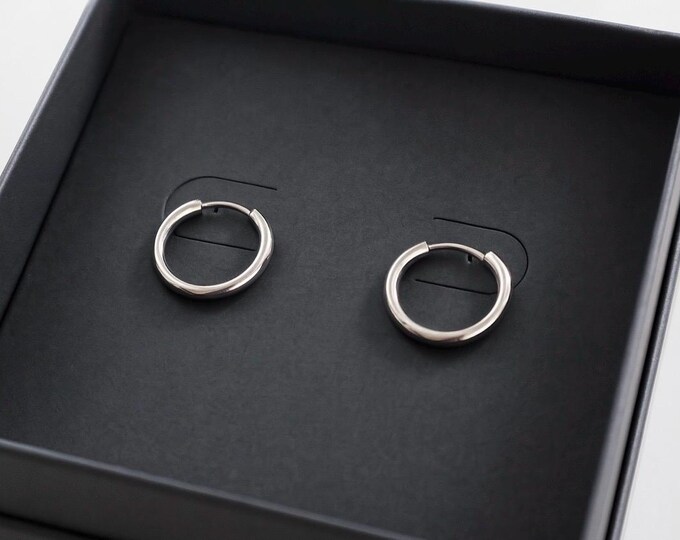 Sterling Silver Hoop Earring, Flash Sale For Holiday Gift