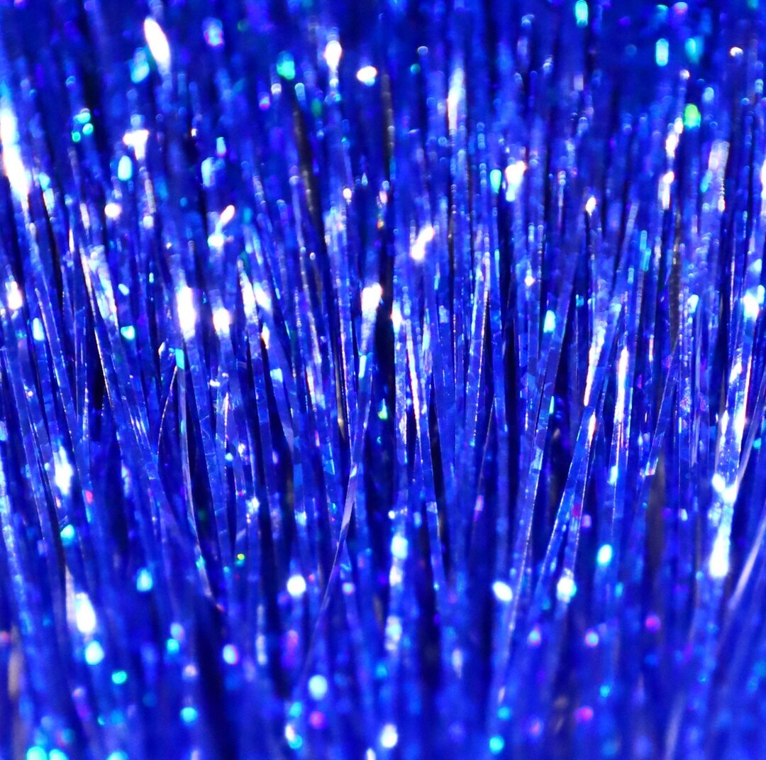 BLUE Hair Tinsel, Blue Glitter Hair Tinsel, Trendy Blue Hair Tinsel