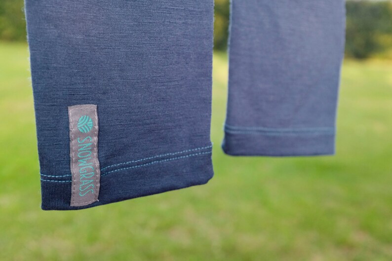 Navy Blue Leggings Merino Wool Leggings Boys Leggings Etsy