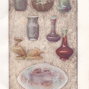 1894 ART GLAZUR Antique Lithograph, 127 years old fine print