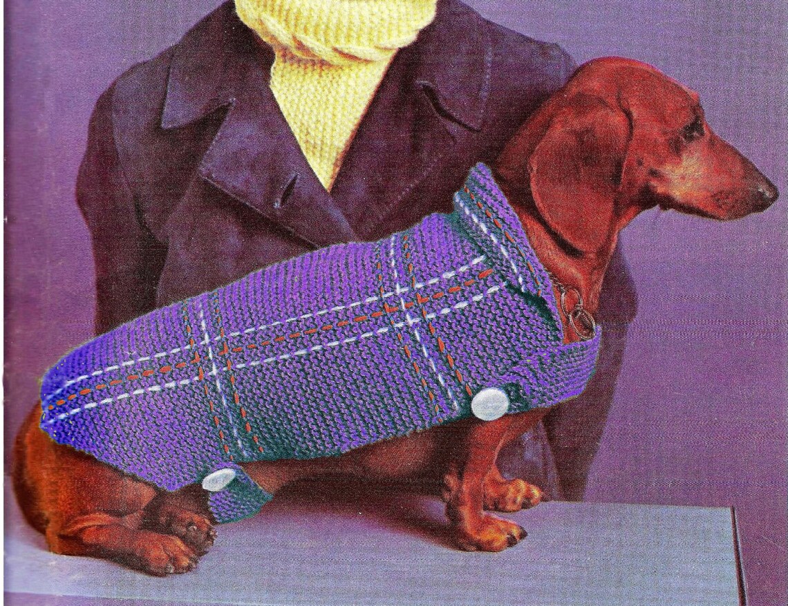 PDF Dog Blanket Coat Knitting Pattern Instructions K13 PDF Etsy