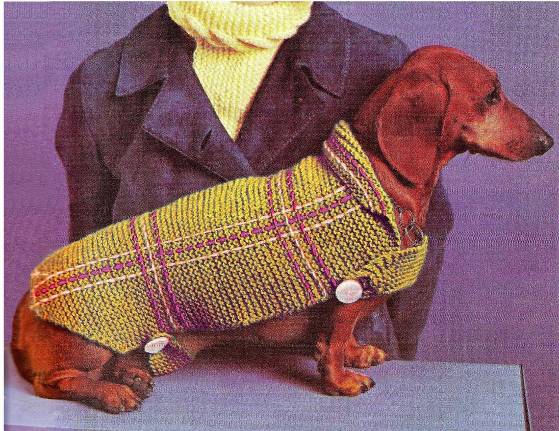 PDF Dog Blanket Coat Knitting Pattern Instructions K13 PDF Etsy