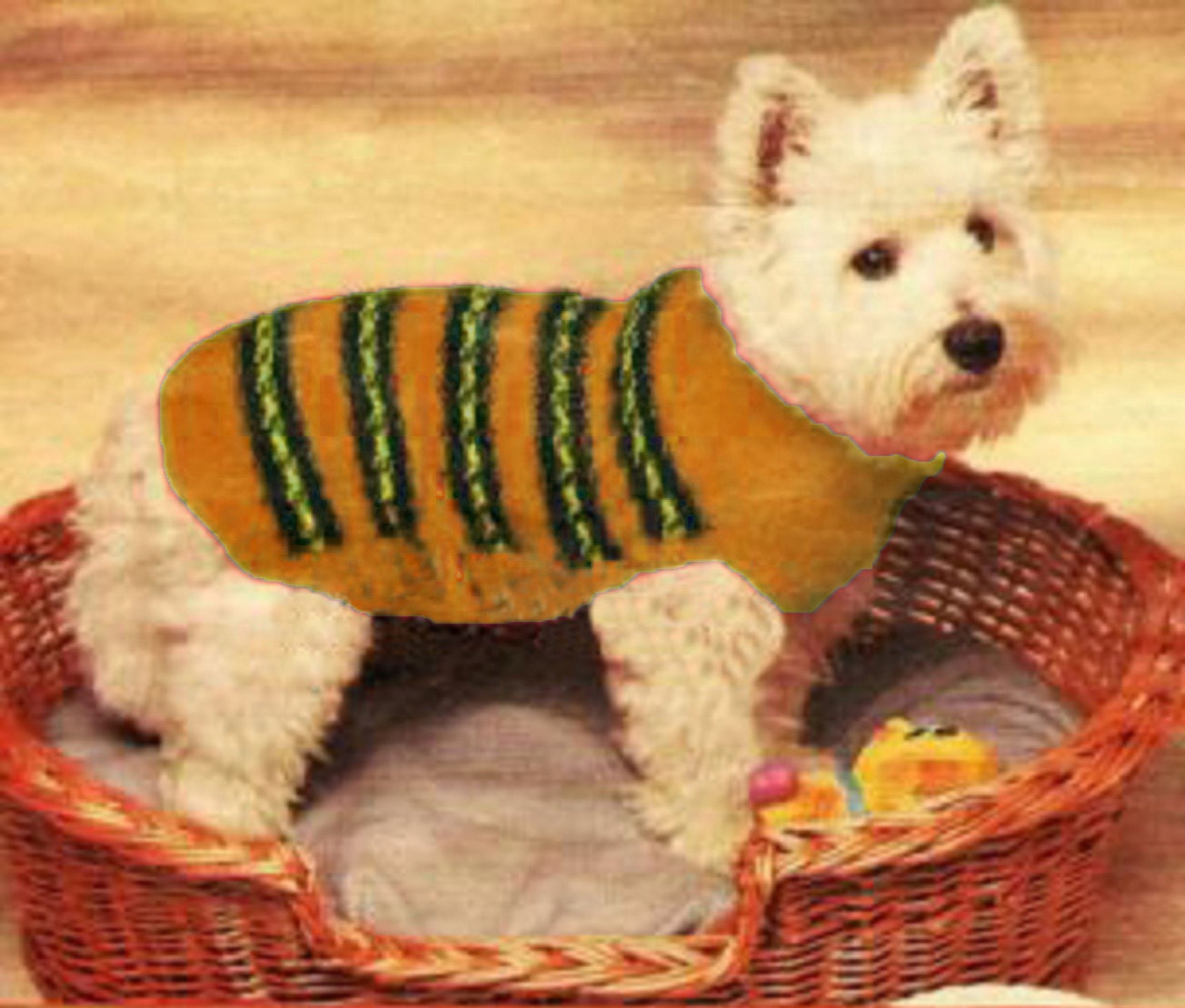 Pattern Print Westie Dog Pattern Print Women Long Robe