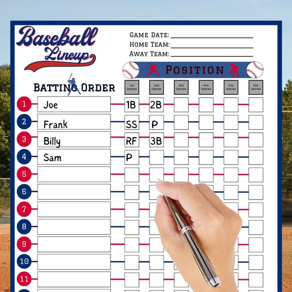Pages Baseball Player Etsy