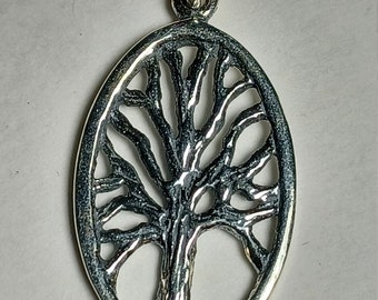 Sterling Silver Winter Tree Pendant