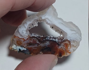 Multi-colour Agate Druzy Slice