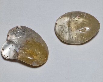 Citrine Polished Gemstones Pack of two