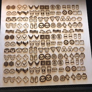 Flash sale Earring studs laser and engraving file Bundle2