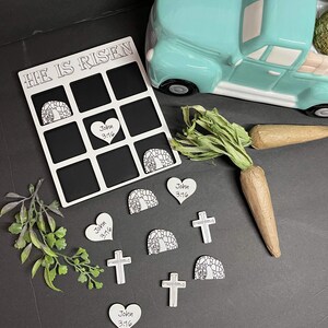 Flash sale Easter He IS RISEN Tic Tac Toe svg