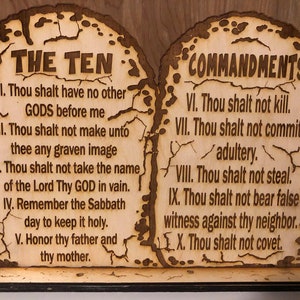 Flash sale Ten Commandments svg laser engrave file