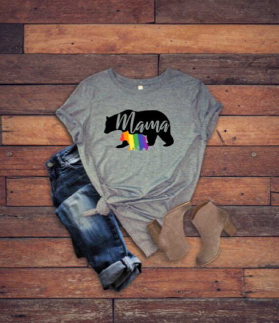 mama bear rainbow shirt