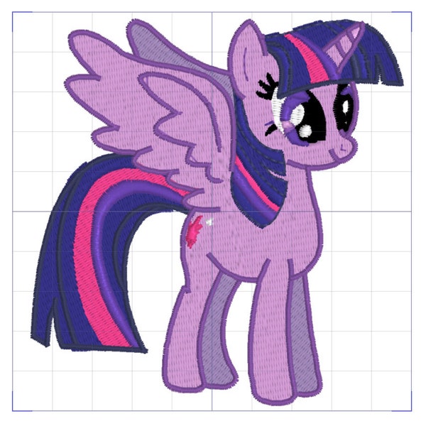 Twilight Pony Embroidery Design