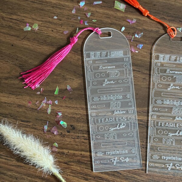 Swiftie Engraved Album Title Bookmark