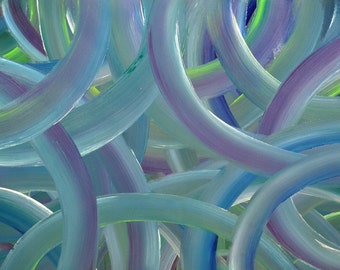 modern original art, wall decor for home, office, acrylic abstract painting on canvas, large blue green wall art, home decor, abstract art