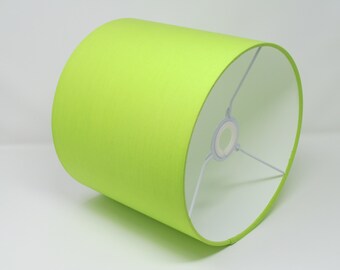 Lime green lampshade | Etsy Light green Ribbon Light shade