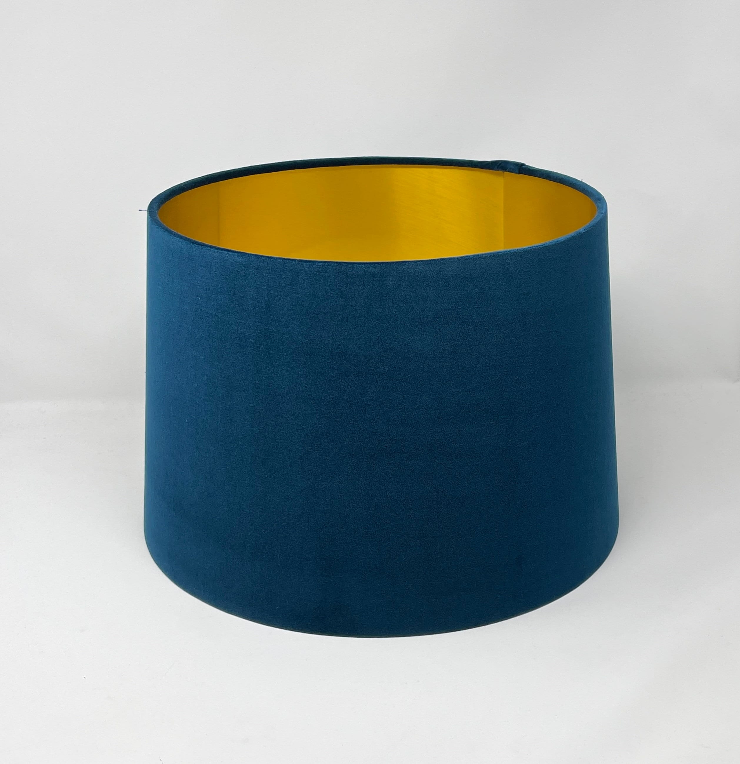 Teal and clearance gold lampshade