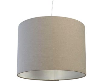 Ash Rose Linen Blend Drum Lampshade