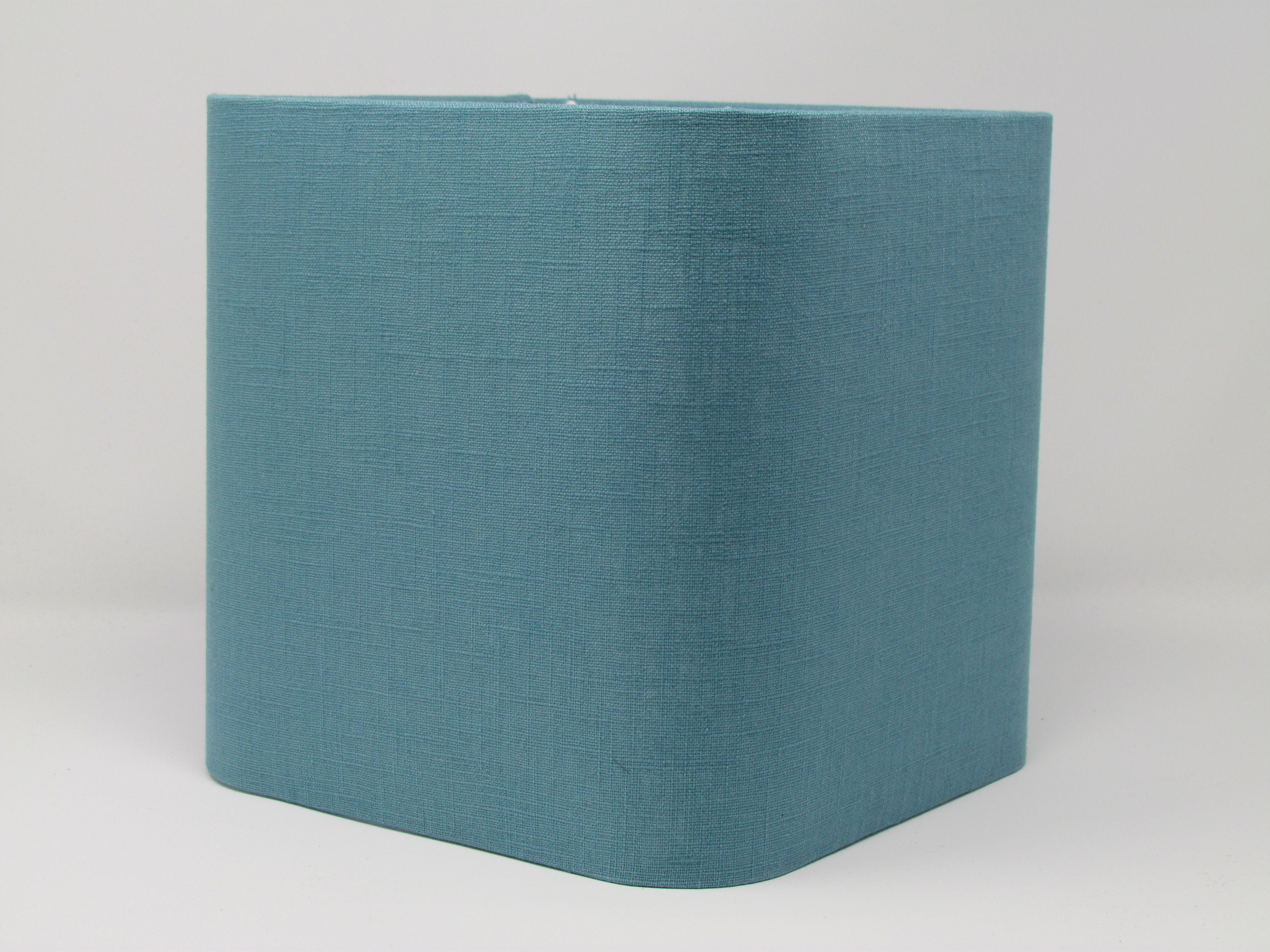 Blue rectangle outlet lamp shade