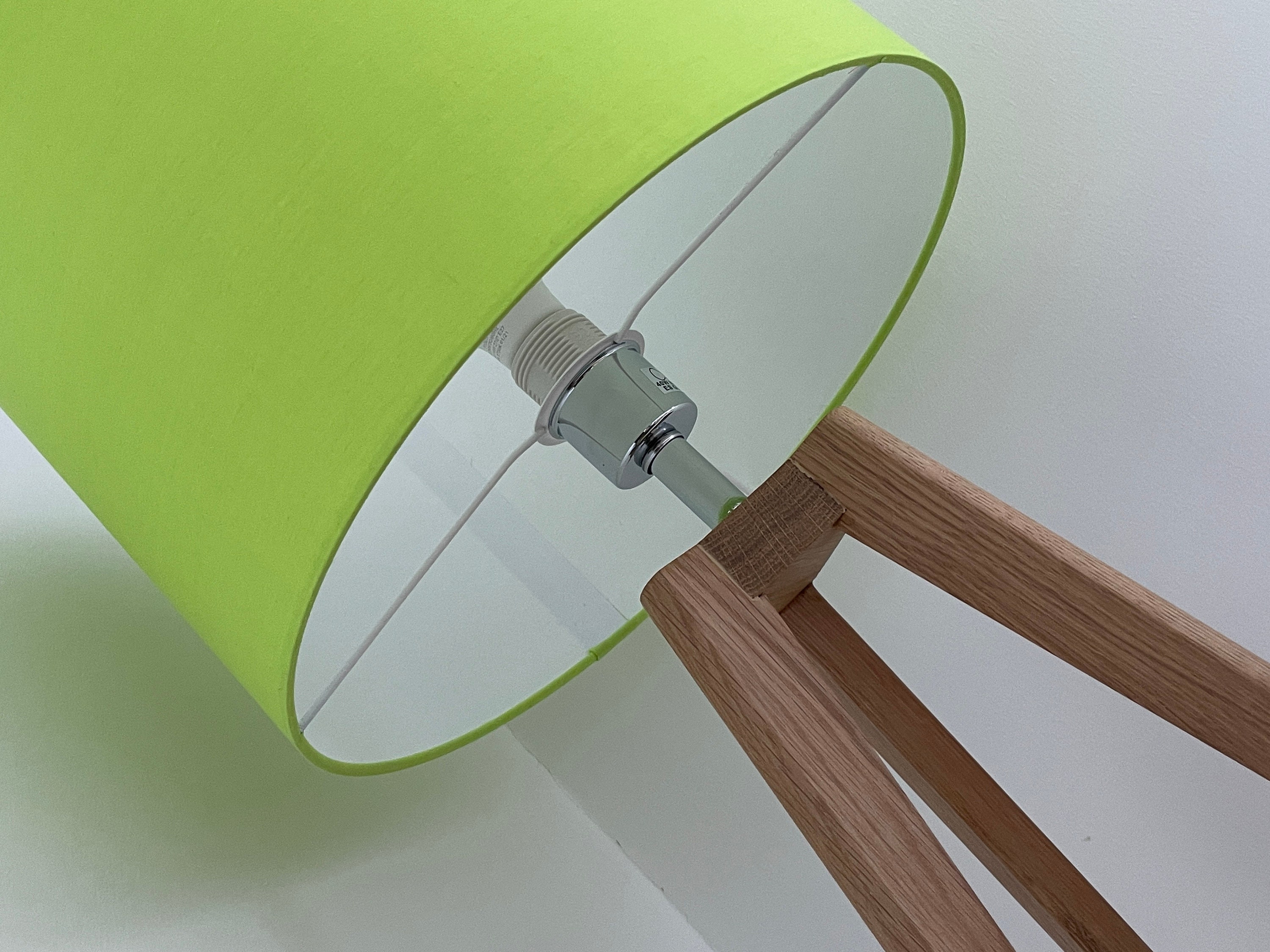 Bright Lime Green Poly Cotton Drum Lampshade Etsy