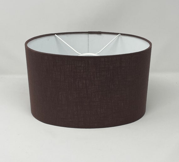Dark brown on sale lamp shades
