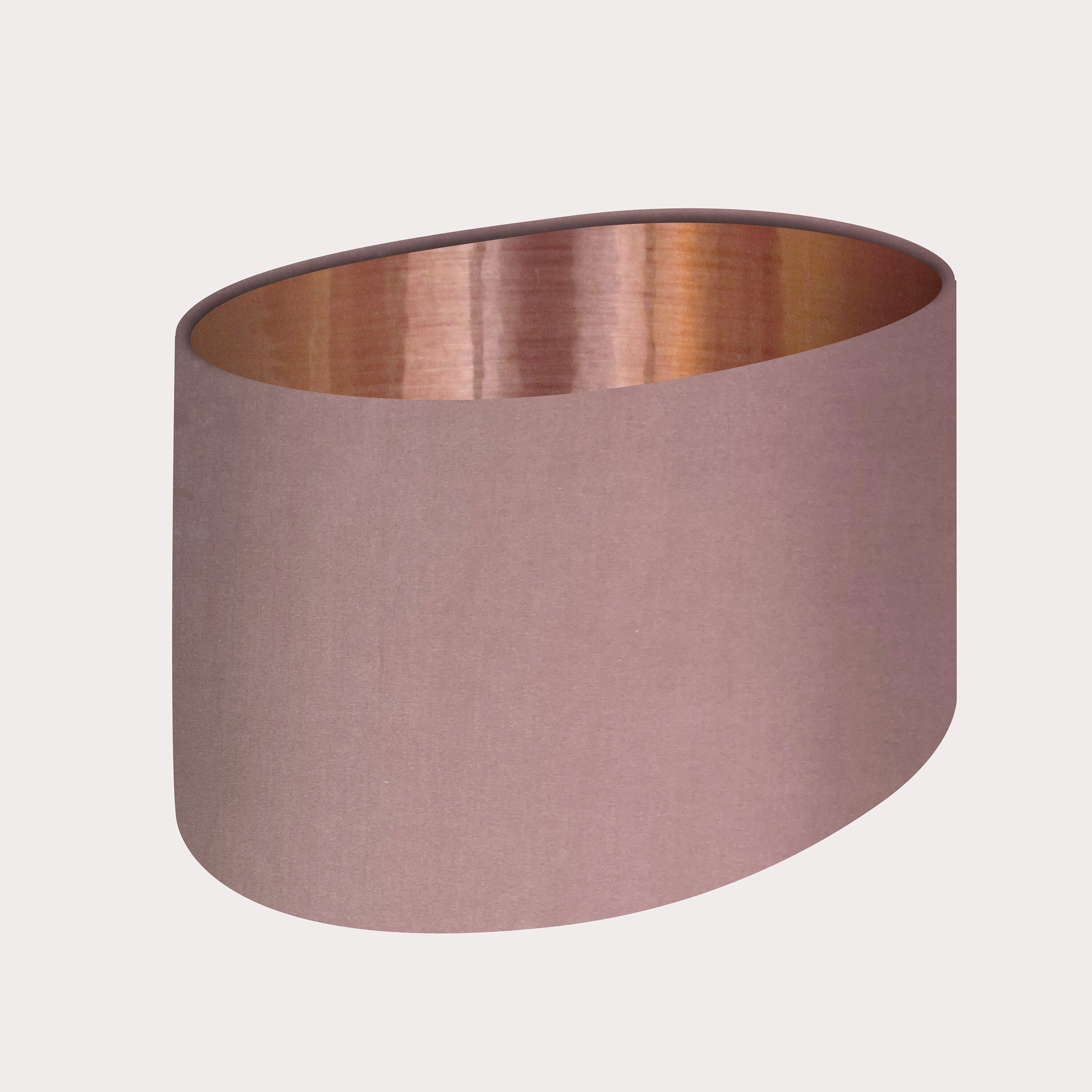 Oval Rounded Lampshade Light Shade Pink Velvet Fabric Brushed Etsy
