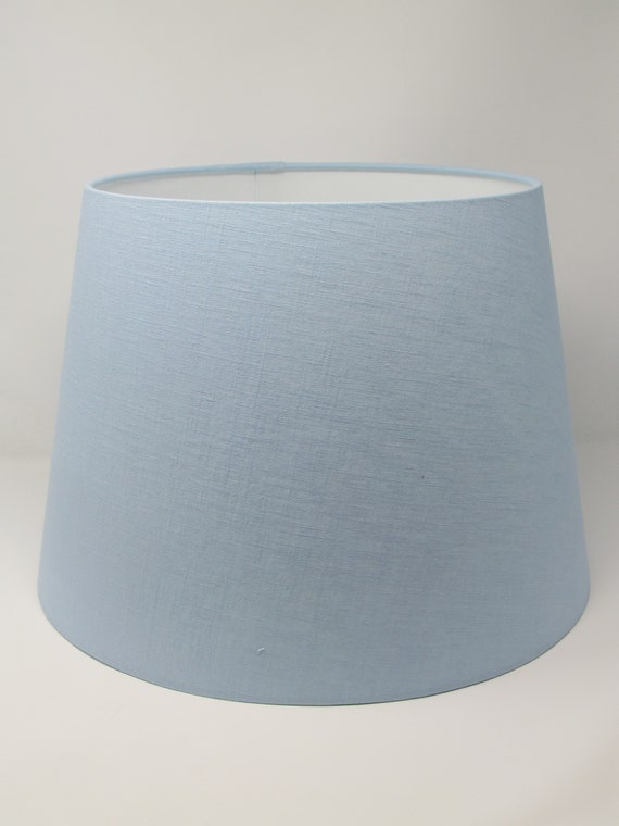 Empire Tapered Textured 100 Linen Solid Plain Pale Blue - Pale Blue Ceiling Light Shade Empire Tapered Textured 100 Linen Solid Plain Pale Blue - Pale Blue Ceiling Light Shade