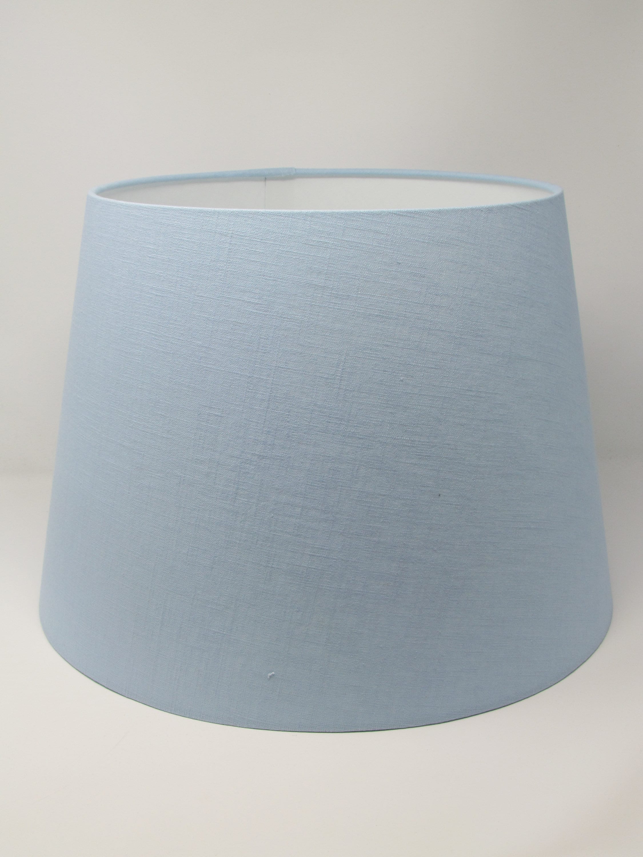 Pale Blue Textured 100% Linen Tapered Empire Lampshade - Etsy UK