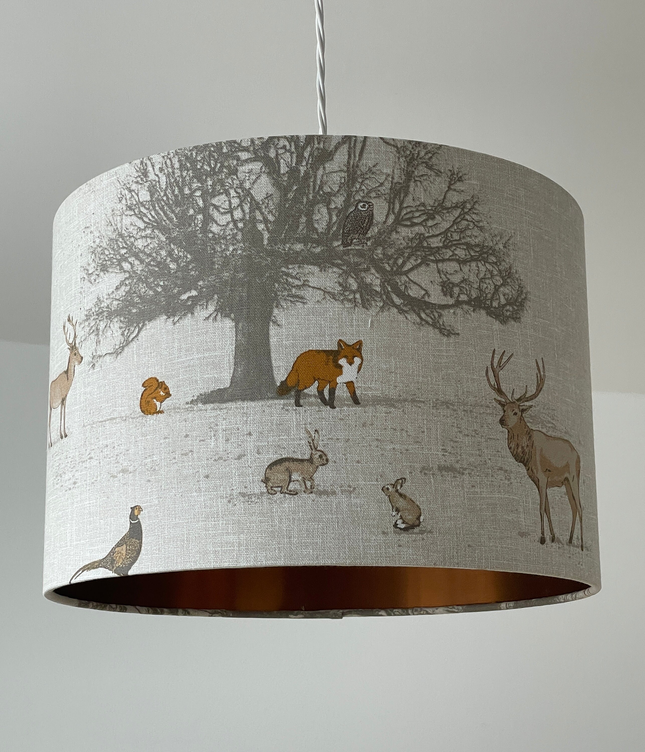 BEST PRICE GUARANTEE Voyage Highland Cattle Drum Lampshade Brushed