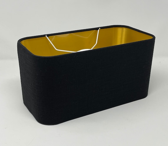 Black on sale rectangle lampshade