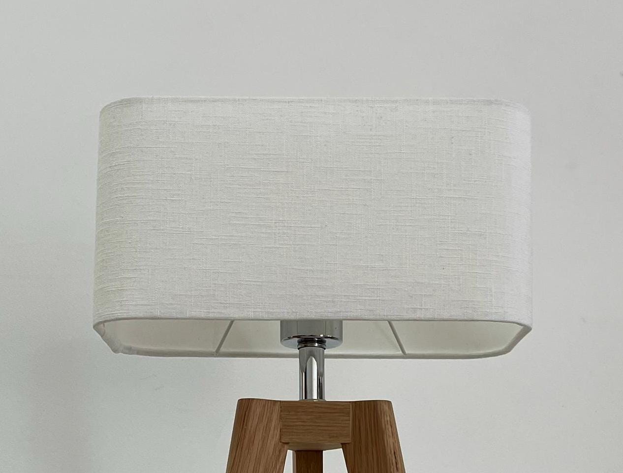 Abat-jour Rectangulaire En Lin - Design Contemporain Pour Ambiance Cosy, Format E27