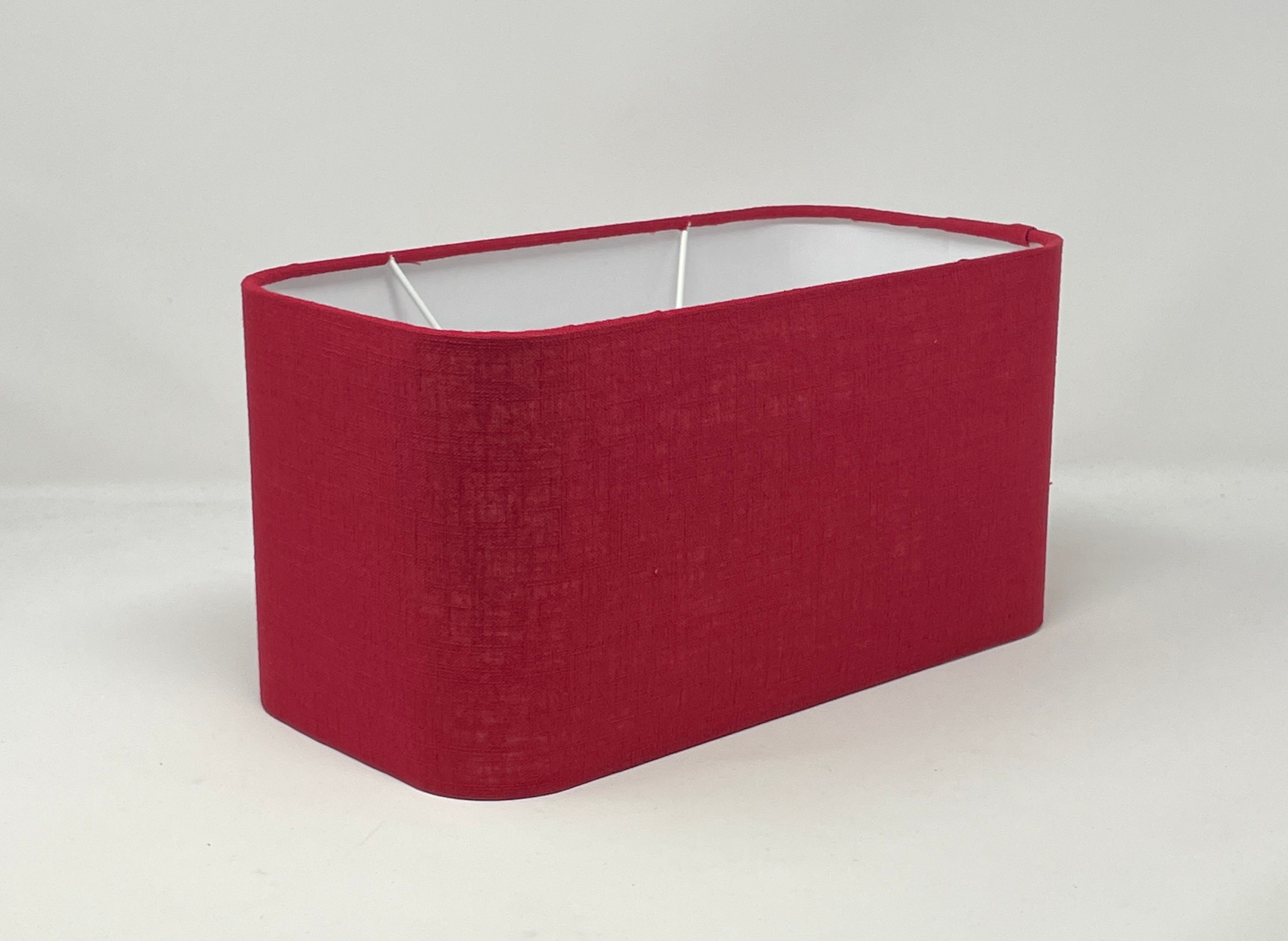 Red rectangle lamp shade deals