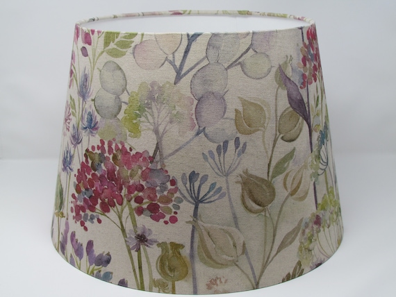 Voyage Hedgerow Floral Linen Tapered Empire Lampshade Etsy Australia