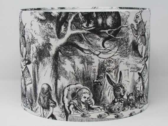 Alice in Wonderland Mad Hatters Tea Party Lampshade Ceiling Light Shade Modern