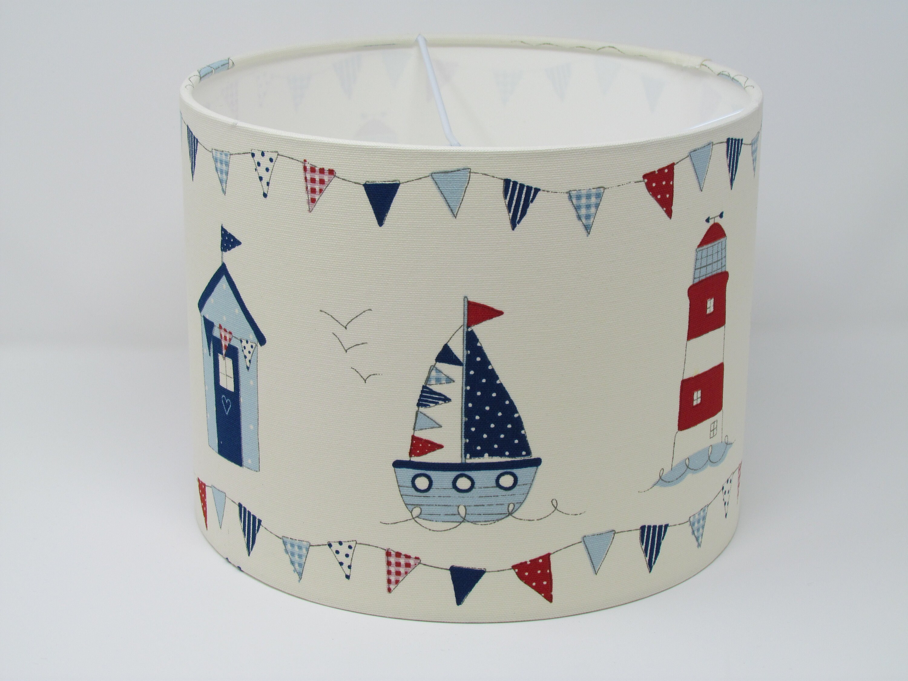 Handmade Lampshade Nautical Maritime Lighthouse Beach Hut Boat Etsy