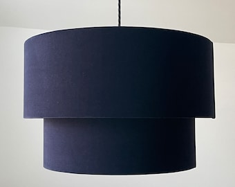Navy and 2024 gold chandelier