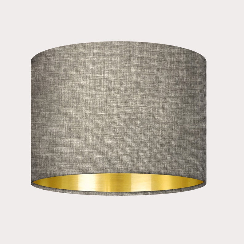 Grey Textured Woven Drum Lampshade Ceiling Pendant Light Shade Etsy