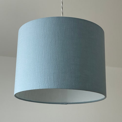 Light Grey Drum Lightshade Light Shade With Diffuser / Various Etsy UK