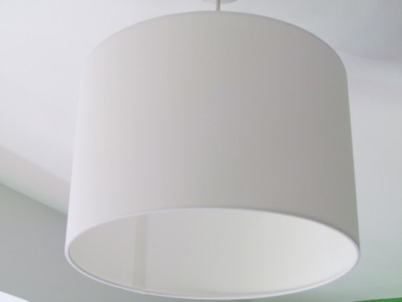 White cotton lampshade deals