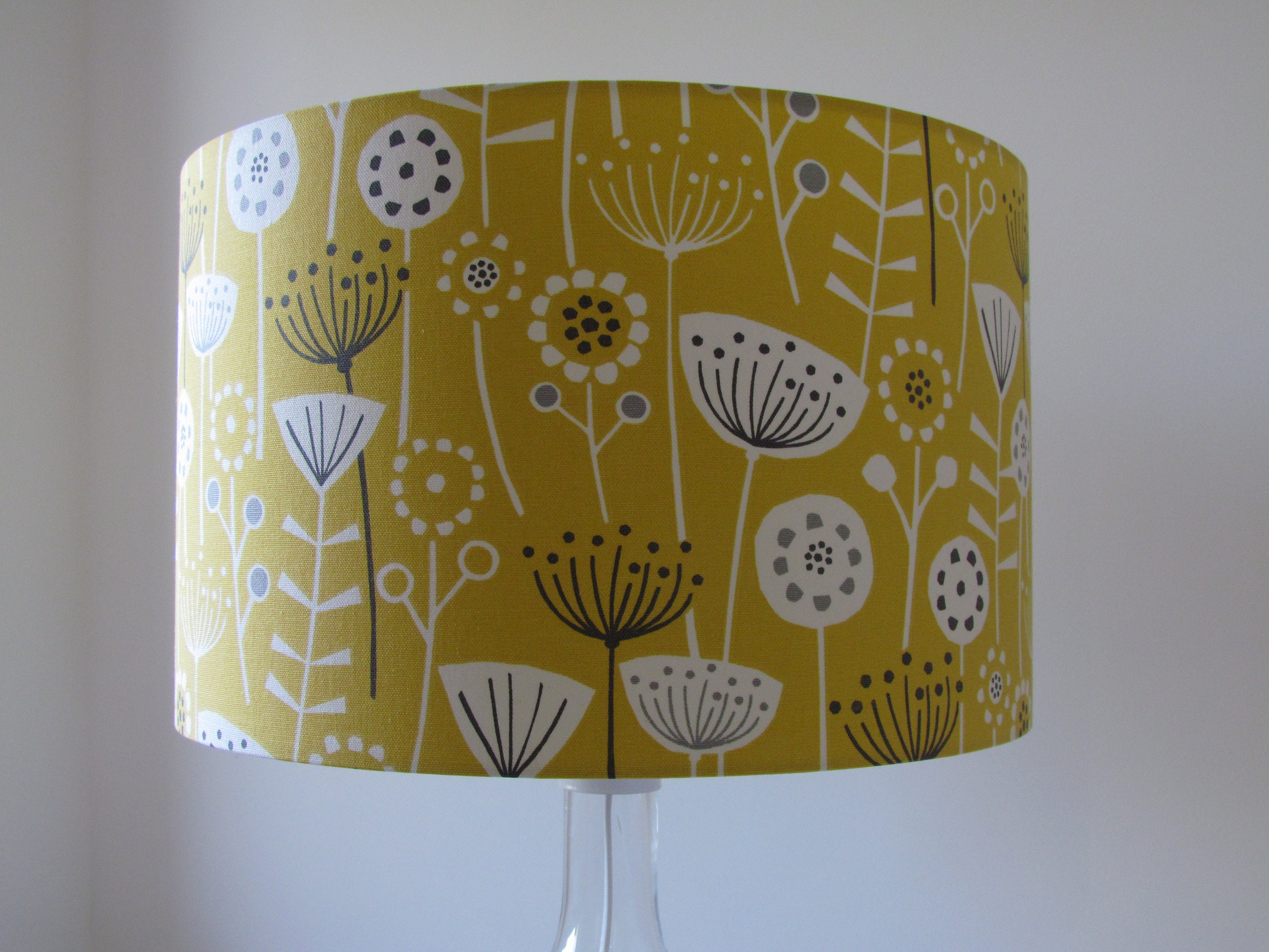 Handmade Oatmeal Teal Mustard Grey Dandelion Clocks Flowers Lampshade Ceiling Lightshade Handmade Oatmeal Teal Mustard Grey Dandelion Clocks Flowers Lampshade Ceiling Lightshade